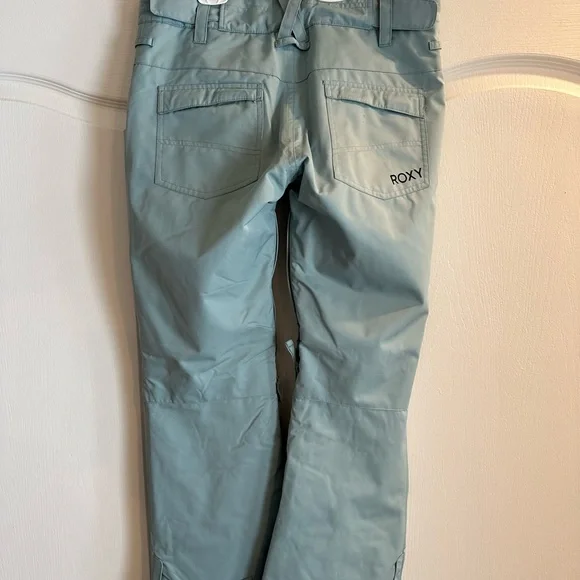 Light Blue/green Roxy Ski Pants size small - Picture 2 of 7